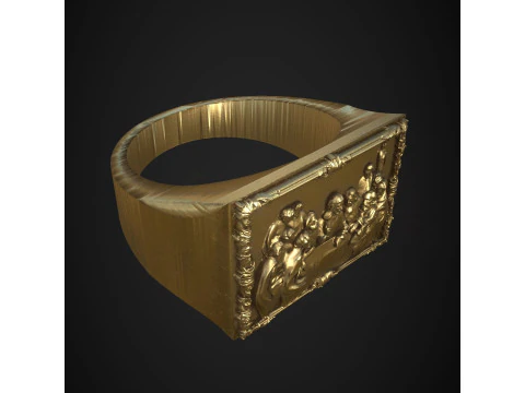 Last supper ring 3D Print Model