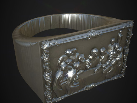 Last supper ring 3D 프린트 모델