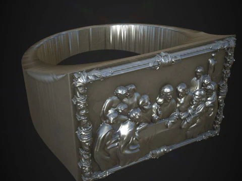 Last supper ring 3D Print Model