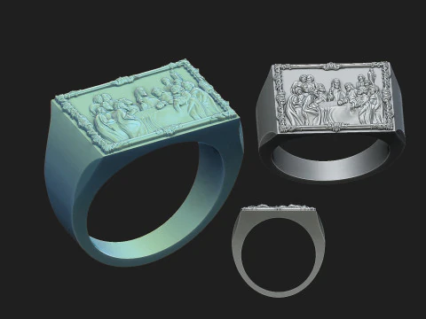 Last supper ring 3D Print Model