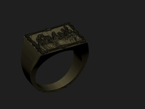 Last supper ring 3D 프린트 모델