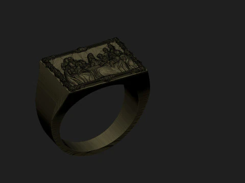 Last supper ring 3D Print Model