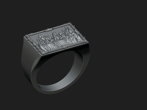Last supper ring 3D 프린트 모델