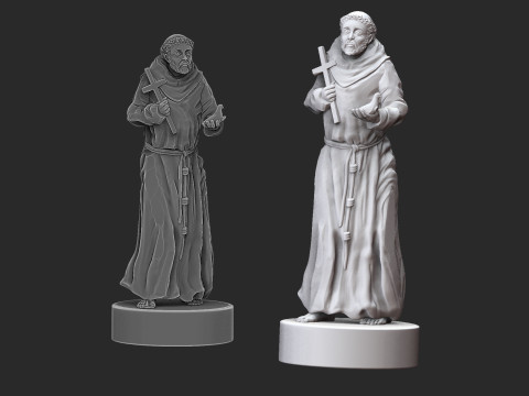 Saint Francis of Assisi Modèles 3D en vedette