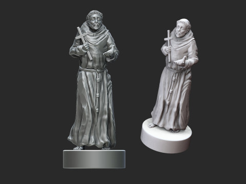 Saint Francis of Assisi Modello di stampa 3D