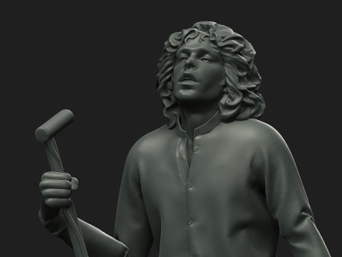 Jim Morrison figure Modelo de impresión 3D