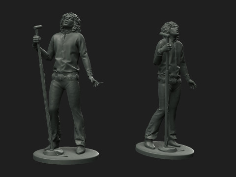 Jim Morrison figure 3D 프린트 모델
