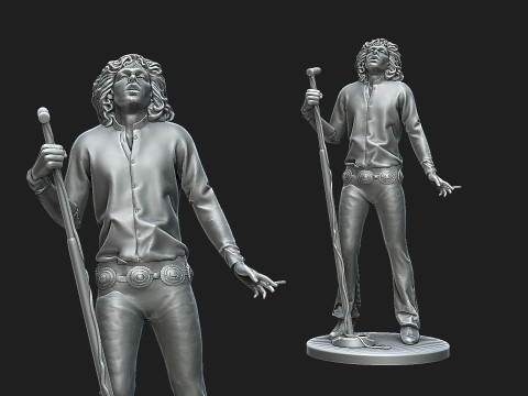 Jim Morrison figure 3D 프린트 모델