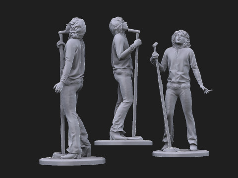 Jim Morrison figure 3D 프린트 모델