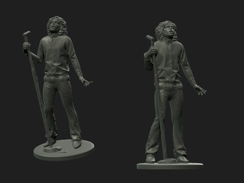 Jim Morrison figure 3D 프린트 모델