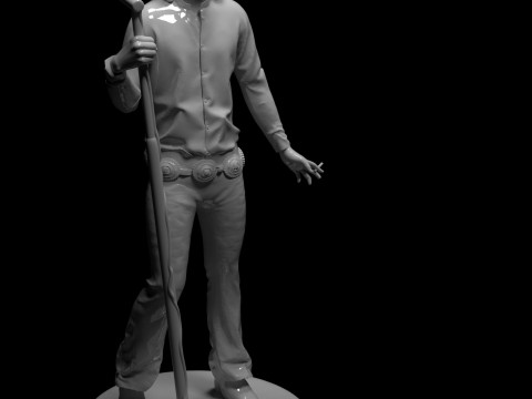 Jim Morrison figure 3D 프린트 모델