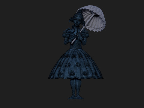 Umbrellagirl 3D 프린트 모델