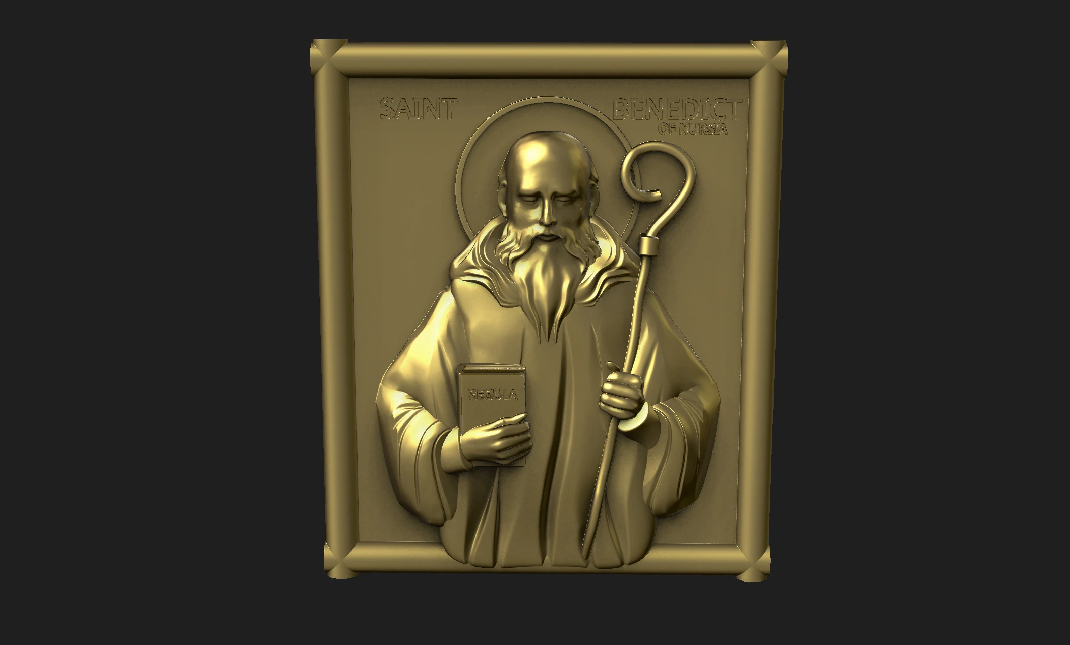 Saintbenedict 2 3D Print Model .c4d .max .obj .3ds .fbx .stl .blend 