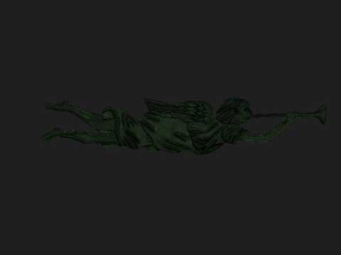 Angel with trumpet 3D Print Model