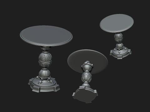 Vintage table2 3D Druckmodell