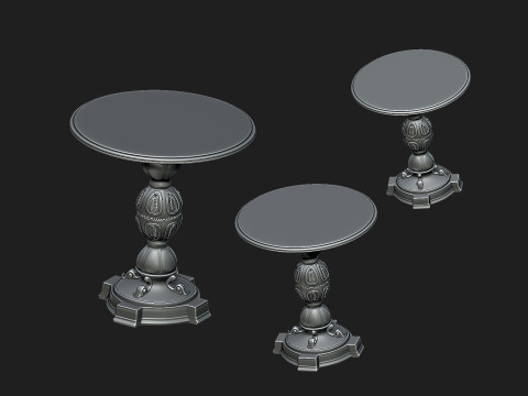 Vintage table2 3D Baskı Modeli