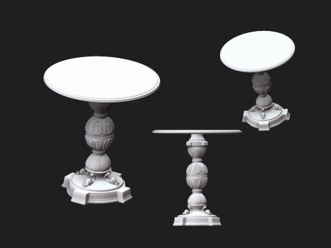 Vintage table2 3D Baskı Modeli