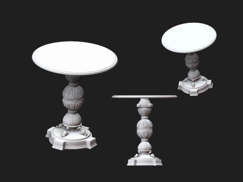 Vintage table2 3D Print Model