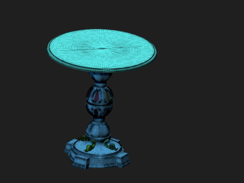 Vintage table2 3D Baskı Modeli