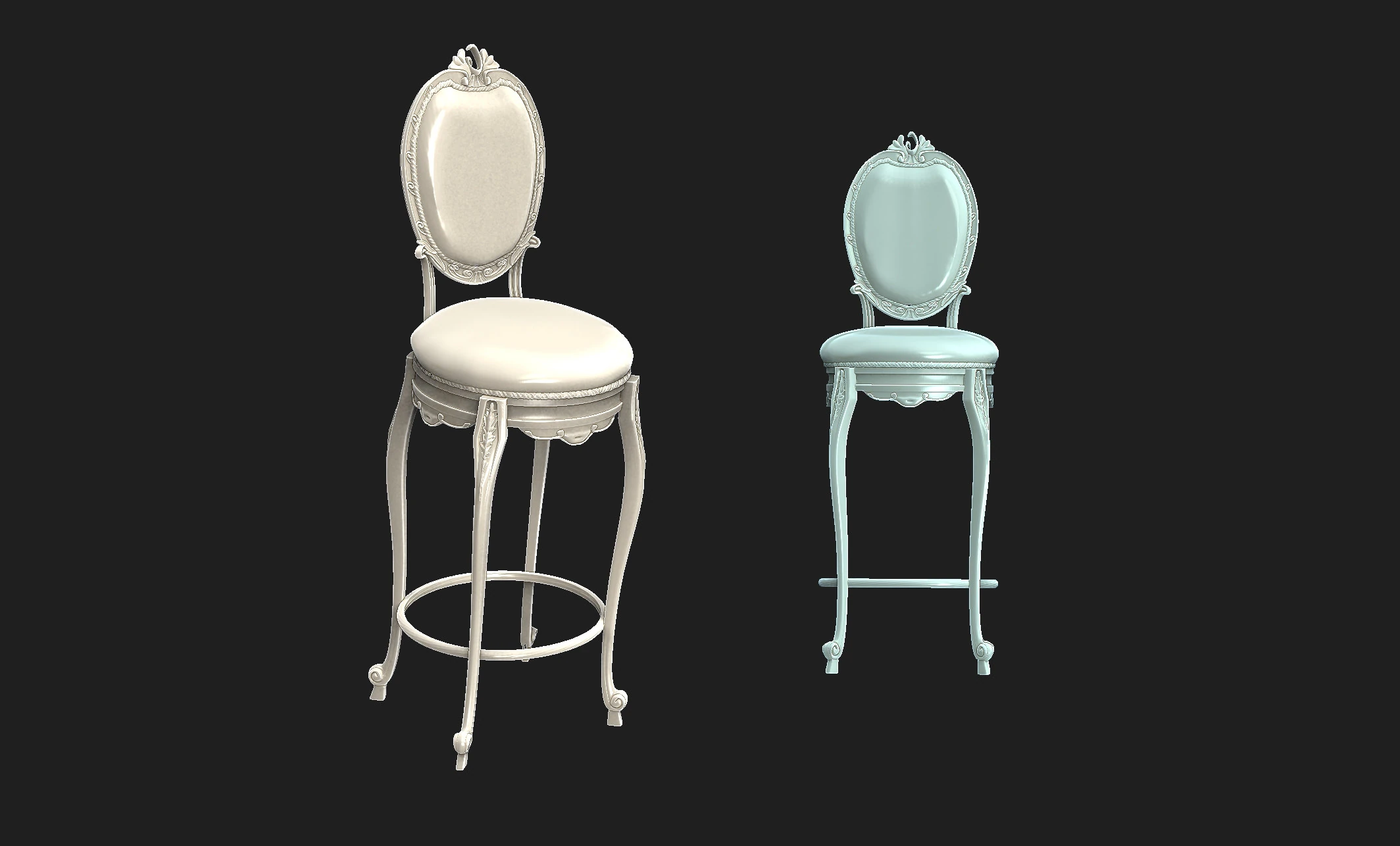 Vintage chair 3 3D Print Model .c4d .max .obj .3ds .fbx .stl .blend