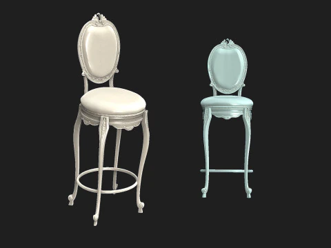 Sedia vintage 3 Modello di stampa 3D