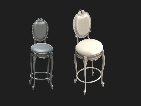 Vintage chair 3 3D प्रिंट मॉडल