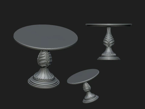 Vintage table 7 3D Print Model