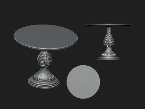 Vintage table 7 3D 打印模型