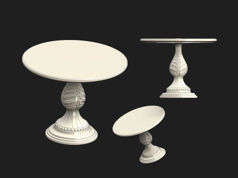 Vintage table 7 3D Print Model