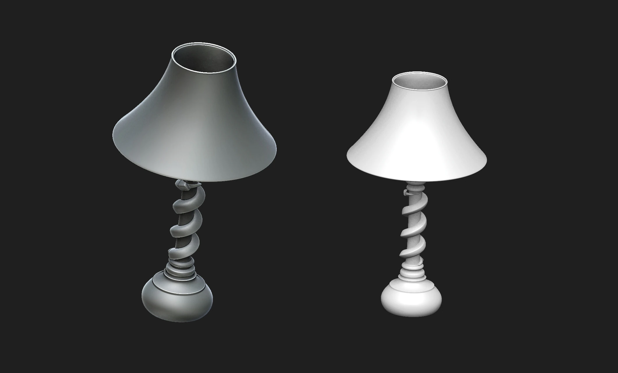 Lamp2 3D Print Model .c4d .max .obj .3ds .fbx .stl .blend 