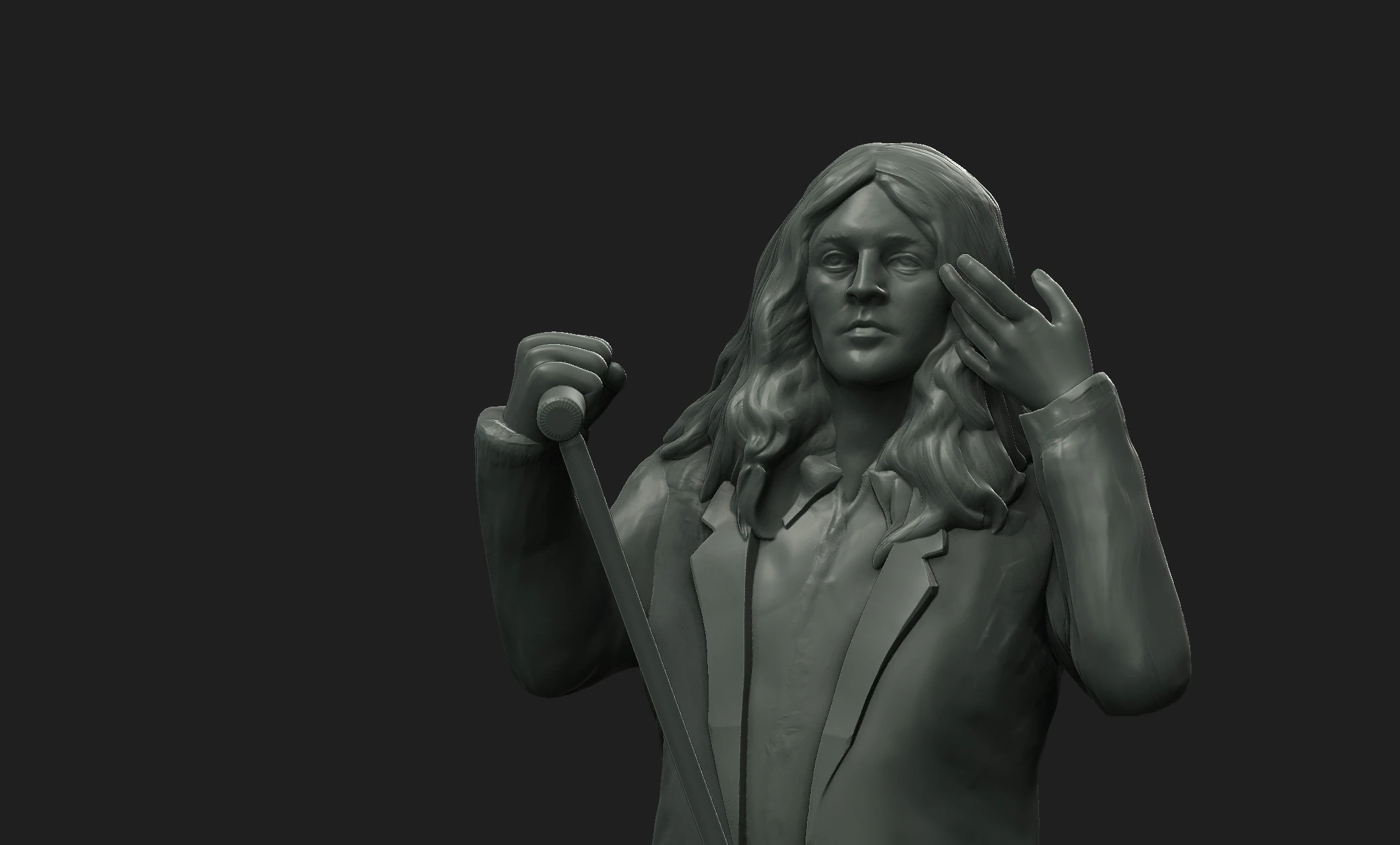 Ian Gillan 3D Print Model .c4d .max .obj .3ds .fbx .stl .blend