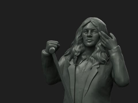 Ian Gillan 3D Druckmodell