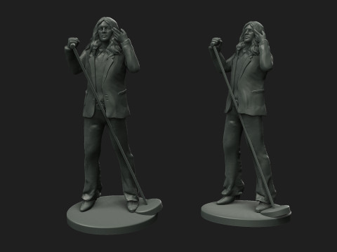 Ian Gillan 3D Baskı Modeli