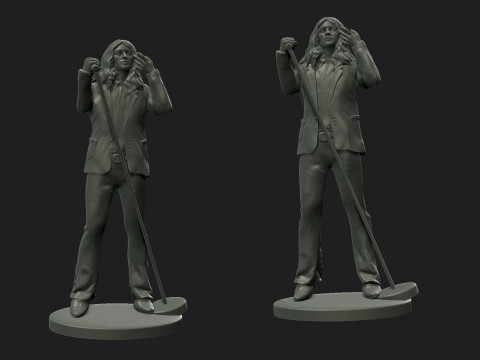 Ian Gillan 3D Baskı Modeli