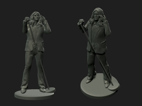 Ian Gillan 3D Baskı Modeli