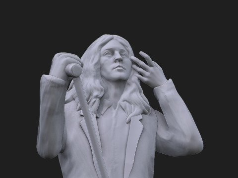Ian Gillan 3D Baskı Modeli