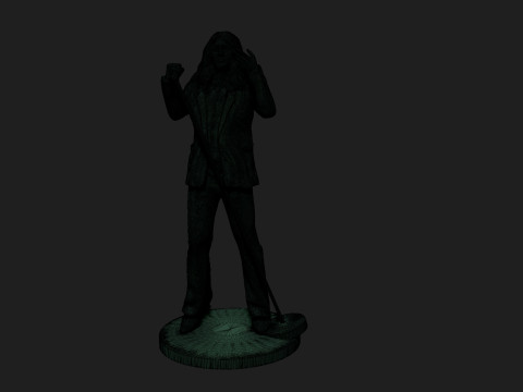 Ian Gillan 3D Baskı Modeli
