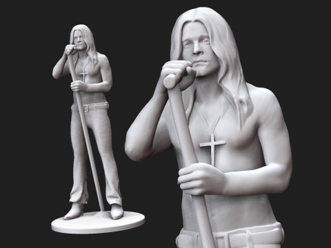 Young ozzy osbourne 3D Druckmodell