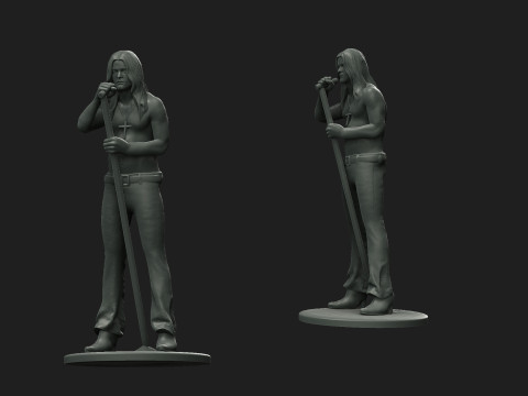 Young ozzy osbourne 3D 打印模型