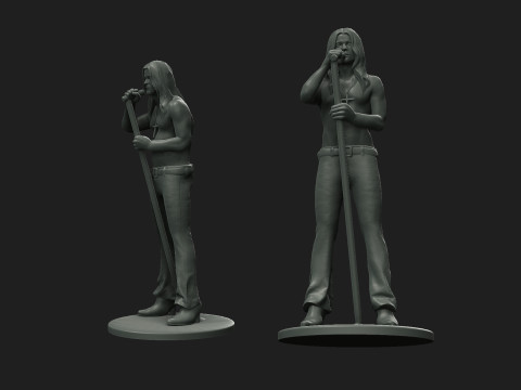 Young ozzy osbourne 3D 打印模型