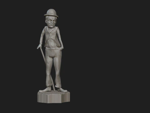Charlie Chaplin Modello di stampa 3D