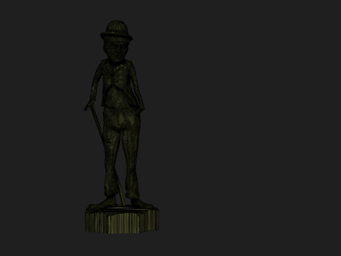 Charlie Chaplin 3D Print Model
