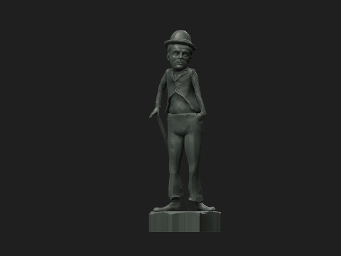 Charlie Chaplin 3D Print Model