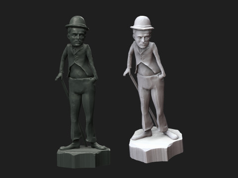 Charlie Chaplin 3D Print Model