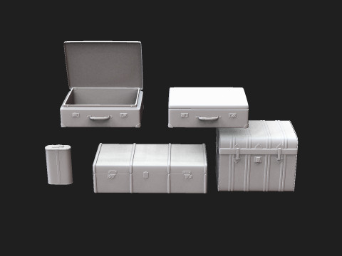 Suitcases 3D Model
