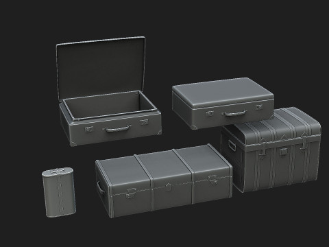 Suitcases 3D Model