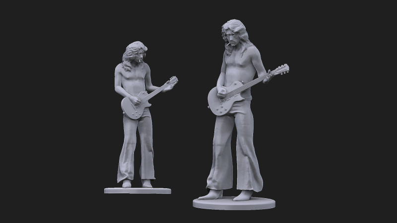 吉米·佩奇 3D 模型 .c4d .max .obj .3ds .fbx .stl .blend 