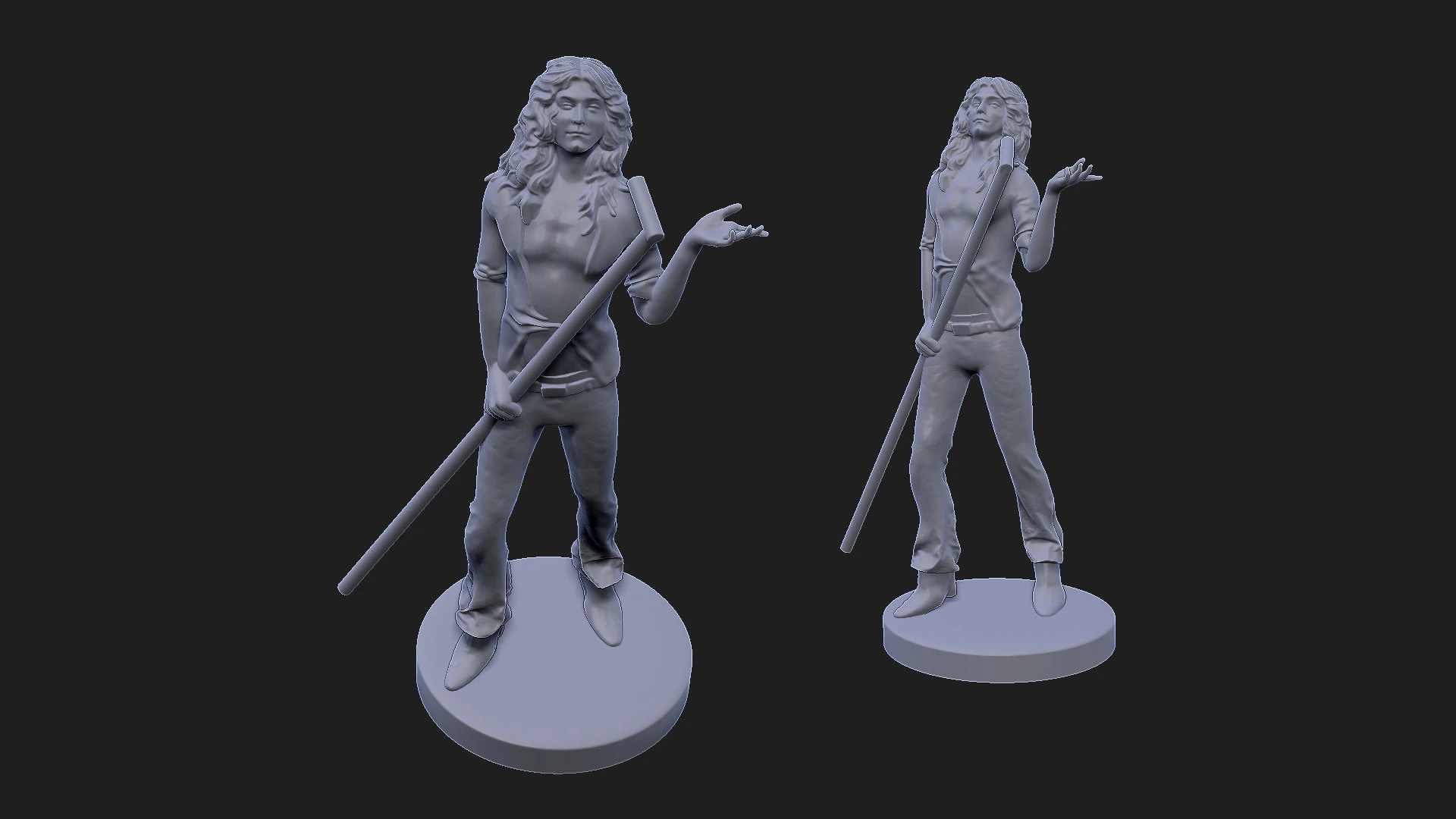 Robert plant 3D Model .c4d .max .obj .3ds .fbx .stl .blend 
