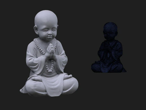 Baby monk 3D Model