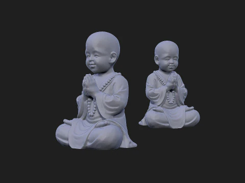 Baby monk 3D Model